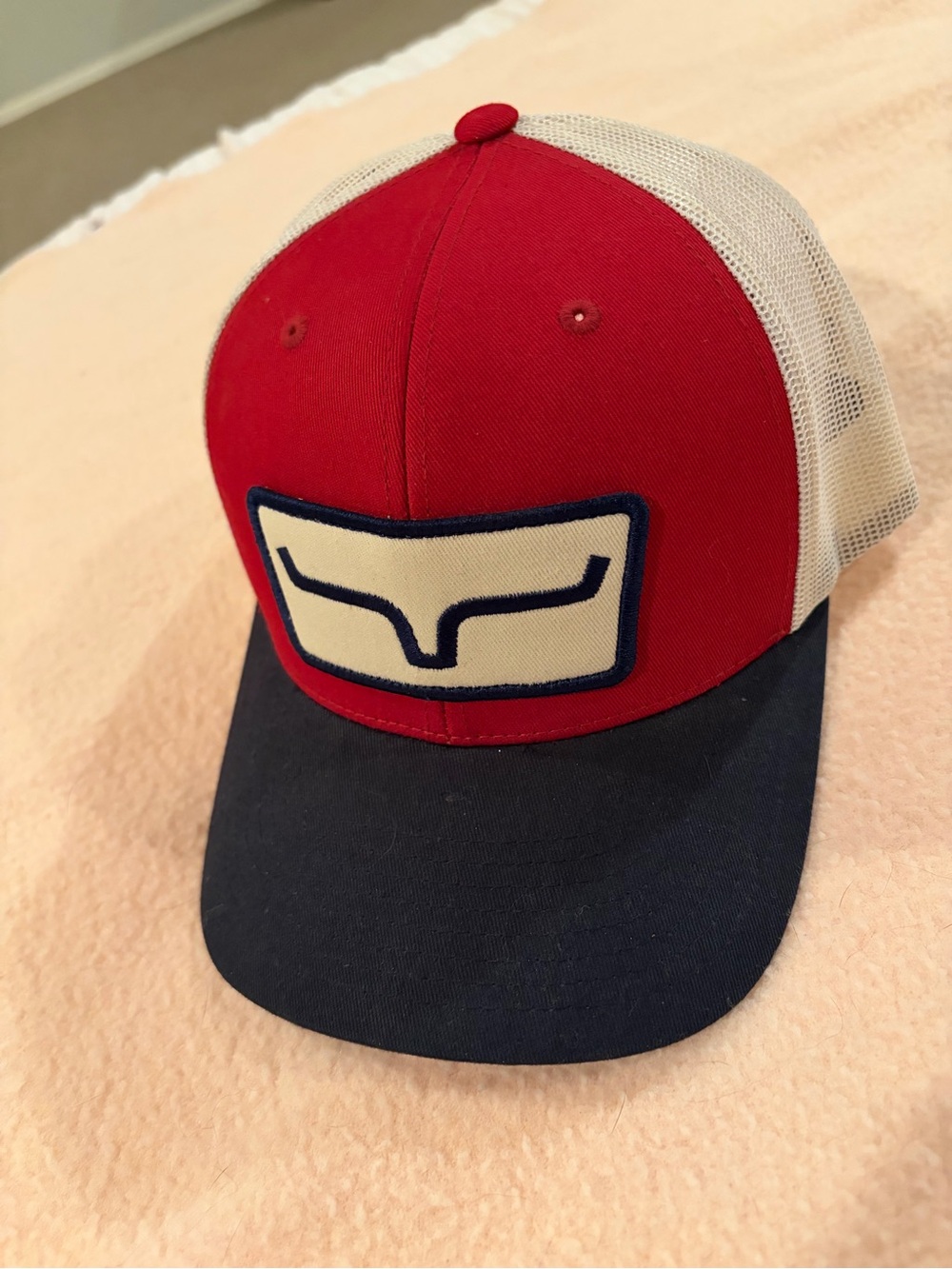 Kimes Ranch Red Label Trucker Cap with Cream Mesh